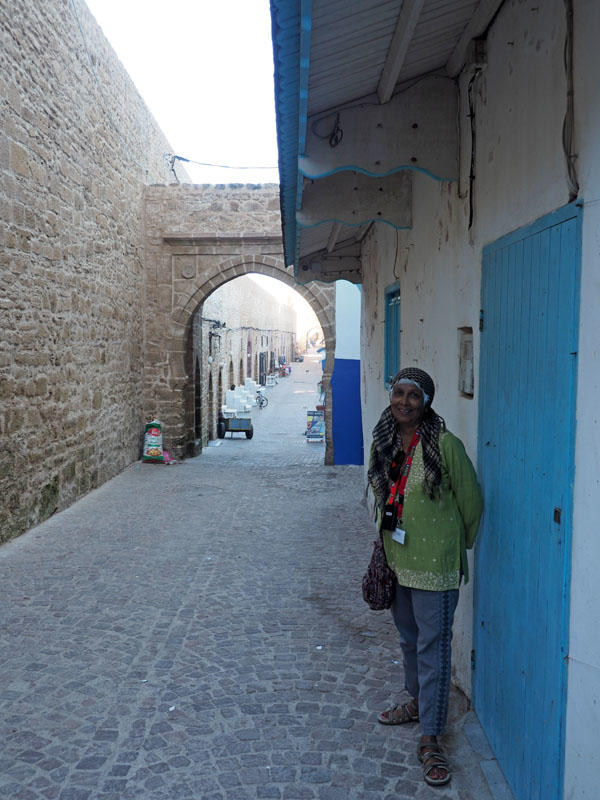 On the pathway to the ramparts of the Kasbah