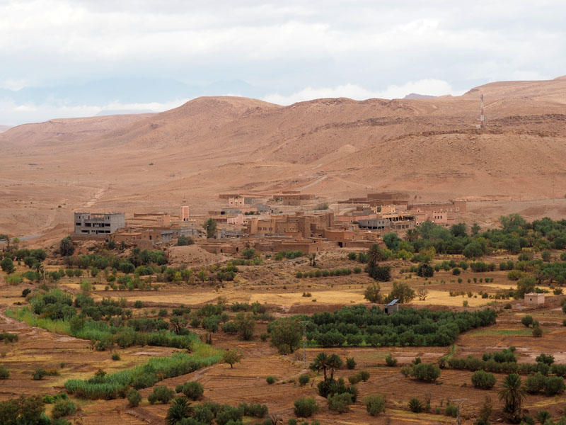 View from top of Ksar Ait Ben Haddou