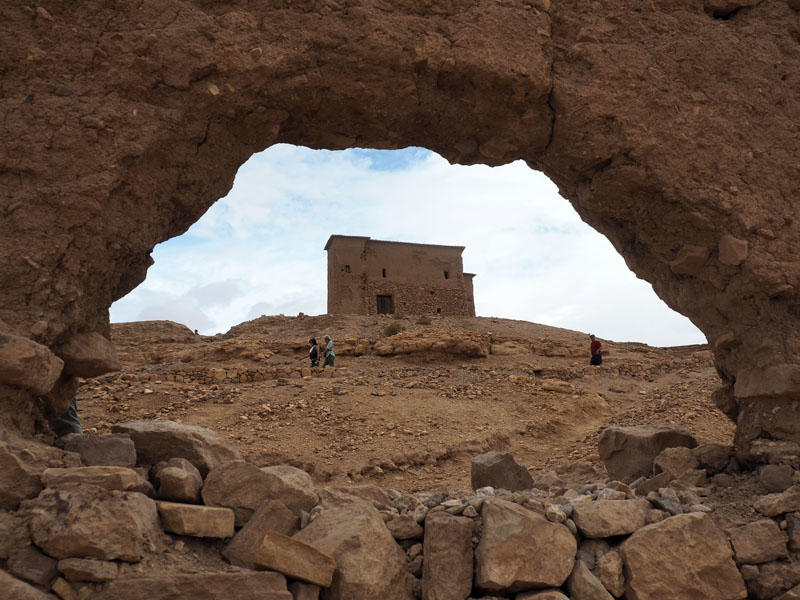 View of top of Ksar Ait Ben Haddou
