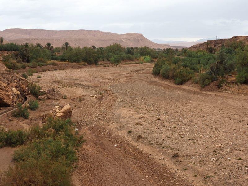 The dry river bed