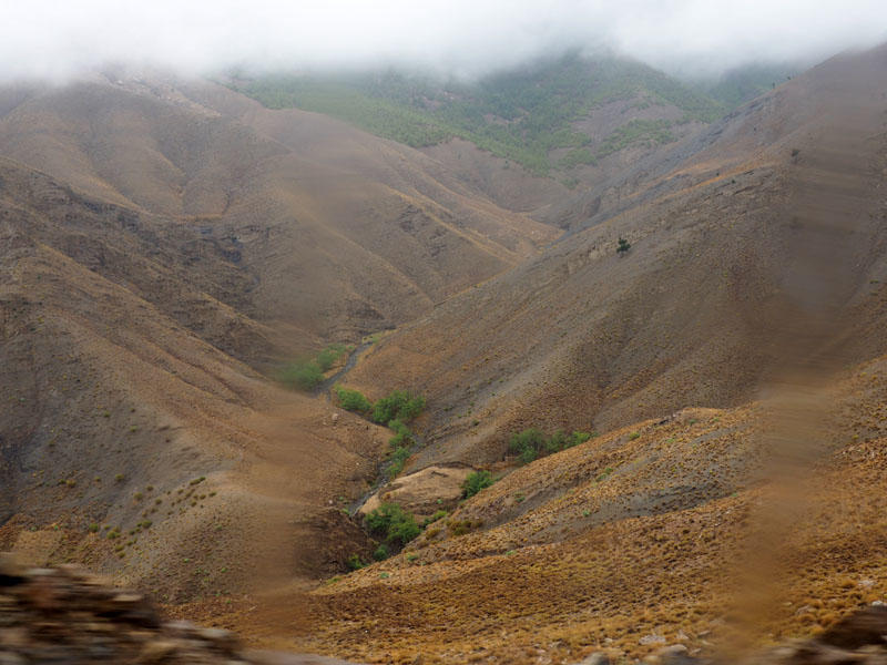 When descending from Tizi-n-Tichka pass