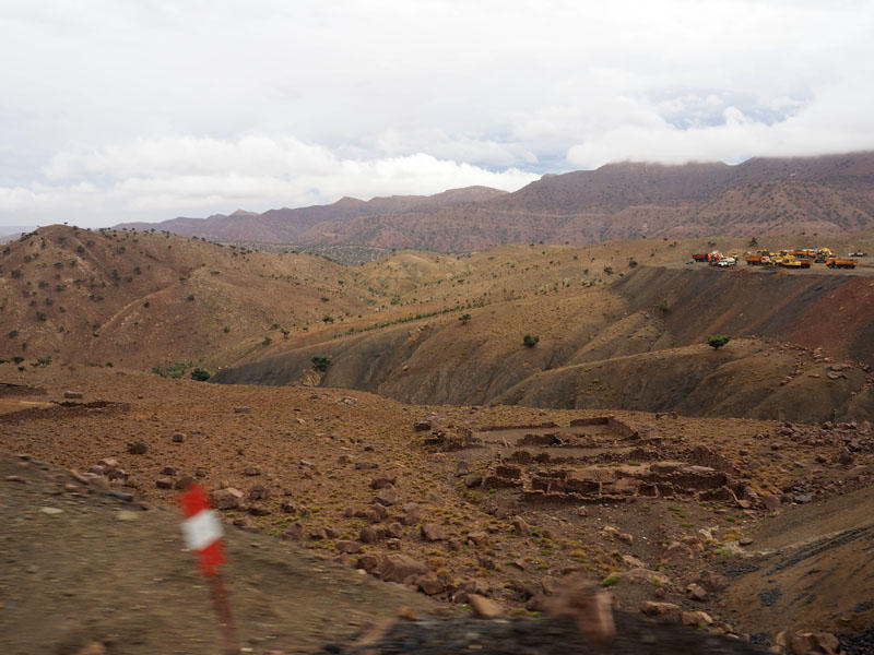 Road climbing the High Atlas Mountains