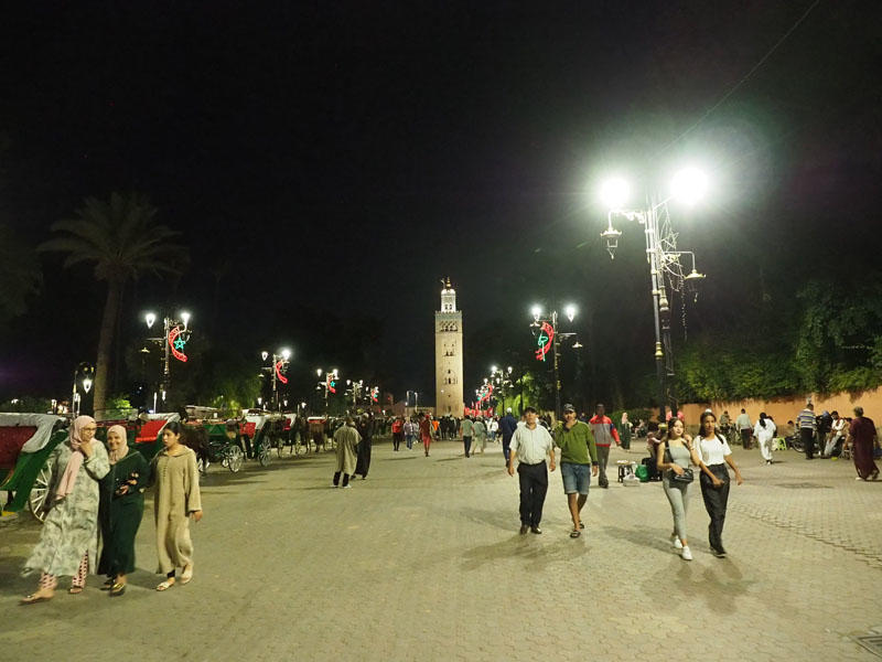 Leaving Jemma el-Fna square