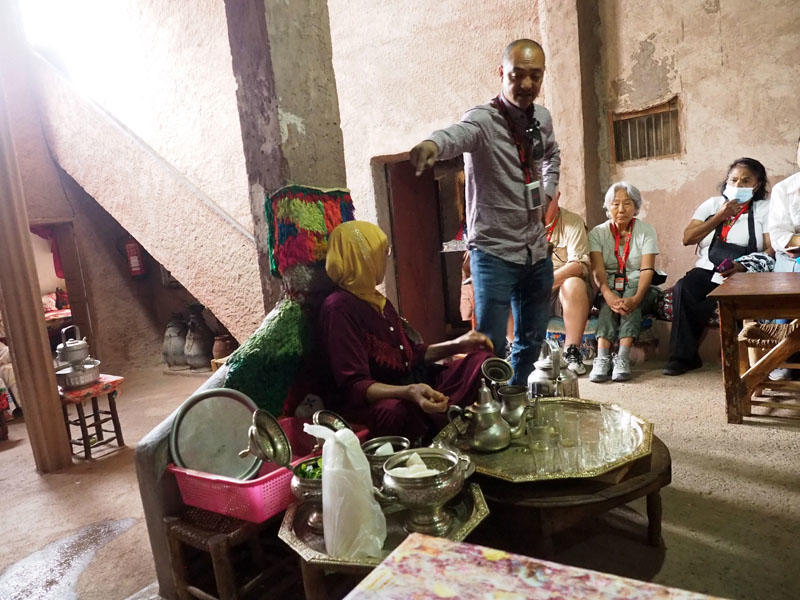 In a home in the Ourika Valley