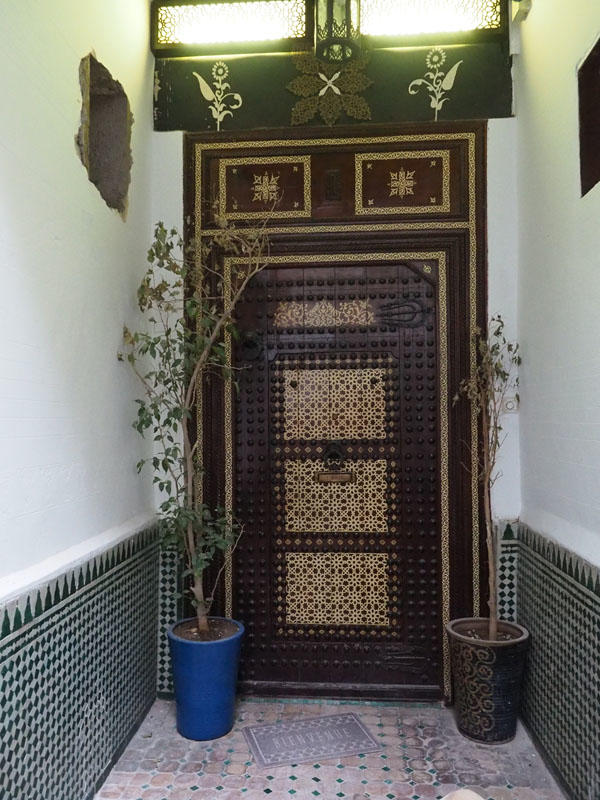 Entranceway to our Riad in Fez