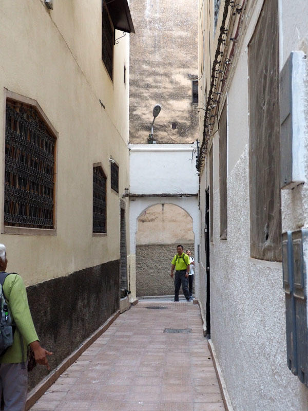 Alley for exiting the Riad that we stayed at in Fez