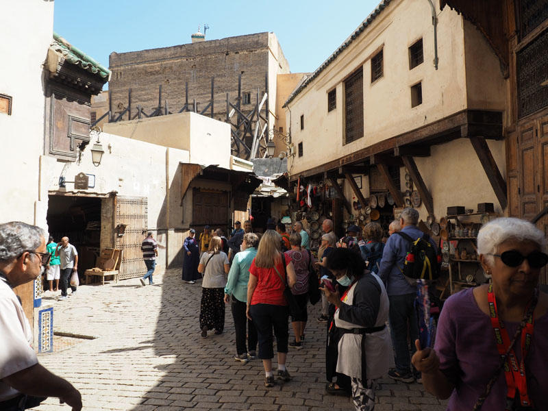 In the medina in Fes