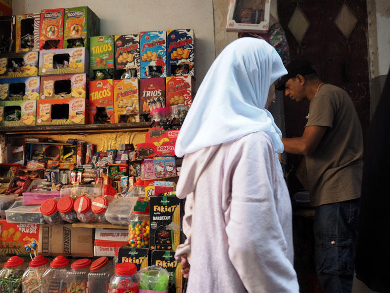 In the medina in Fes