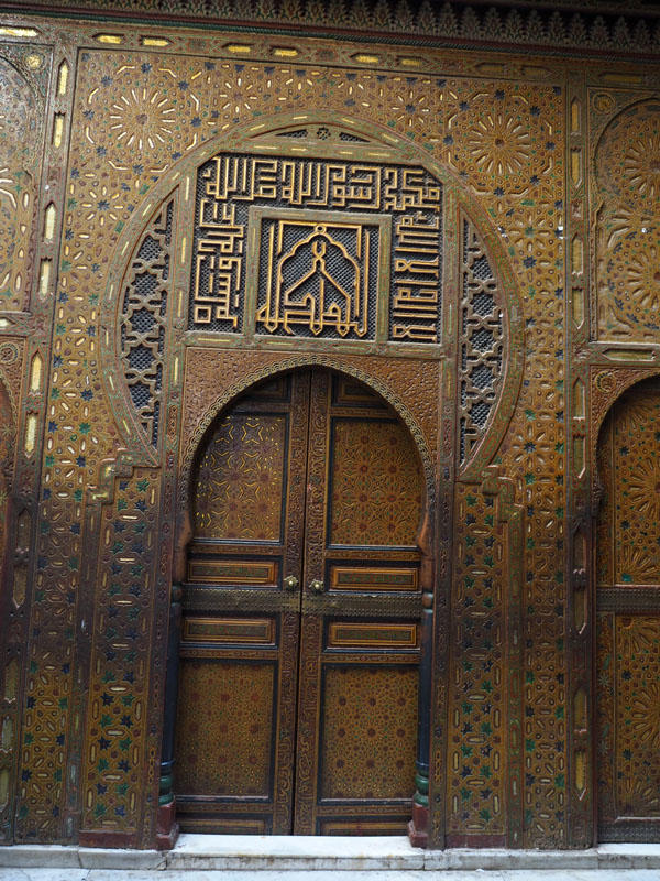 An entrance to the Mausoleum of Moulay Idris II