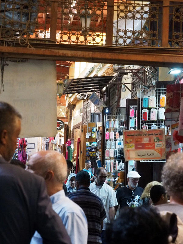 Through the door of the Al-Attarine Madrasa