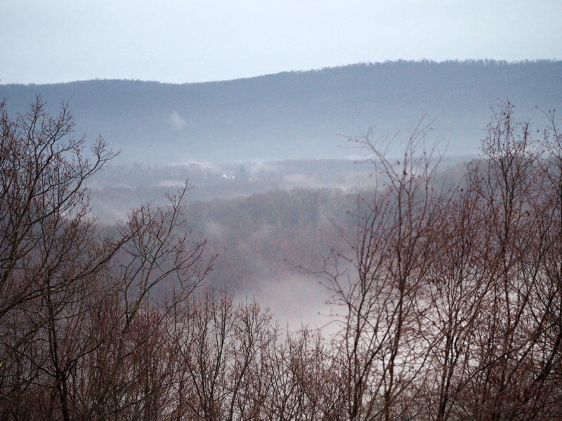 The mist in the valley
