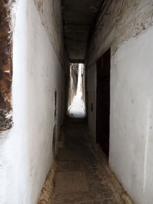 Alleyway in the medina in Fes