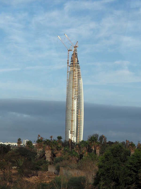 Mohammed VI tower under construction