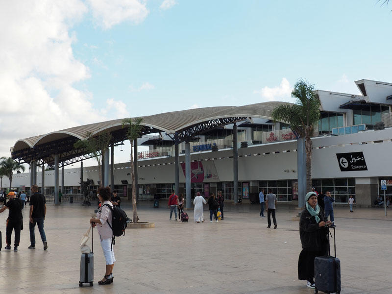 Exiting Mohammed V airport in Casablanca