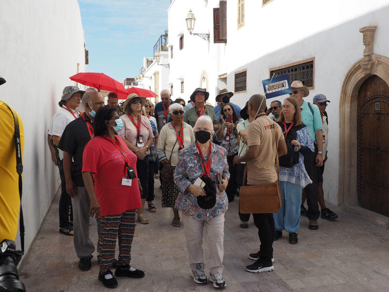 Our tour group in the Kasbah of the Udayas