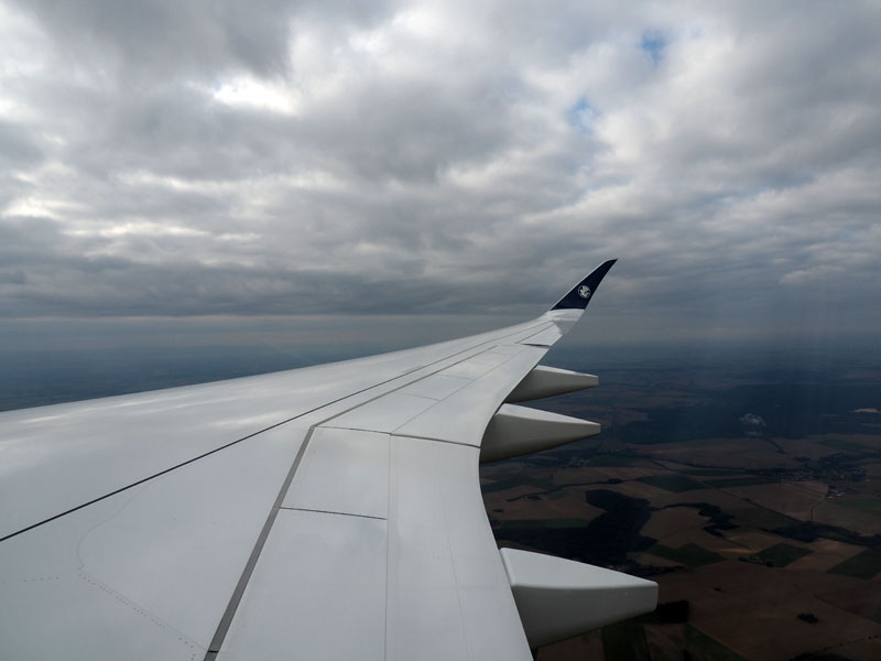 A cloudy patch over France
