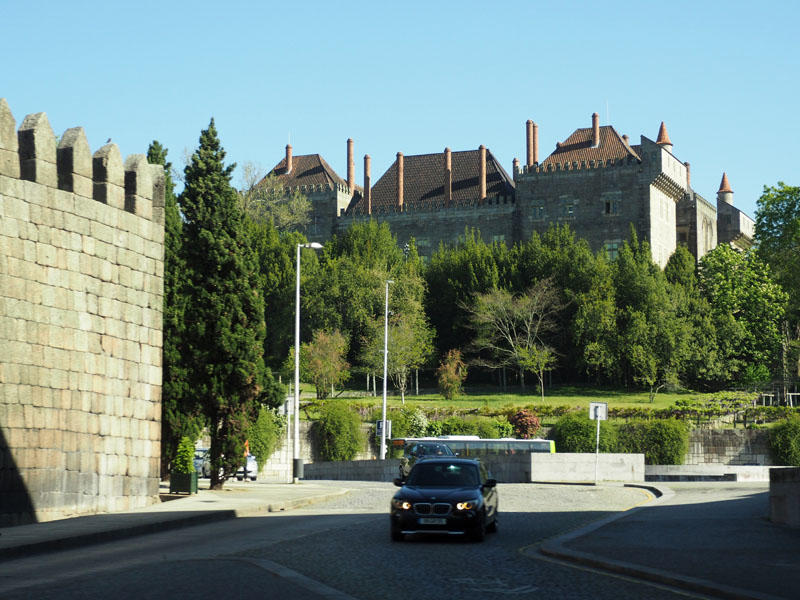 First view of Palace of the Dukes of Bragança