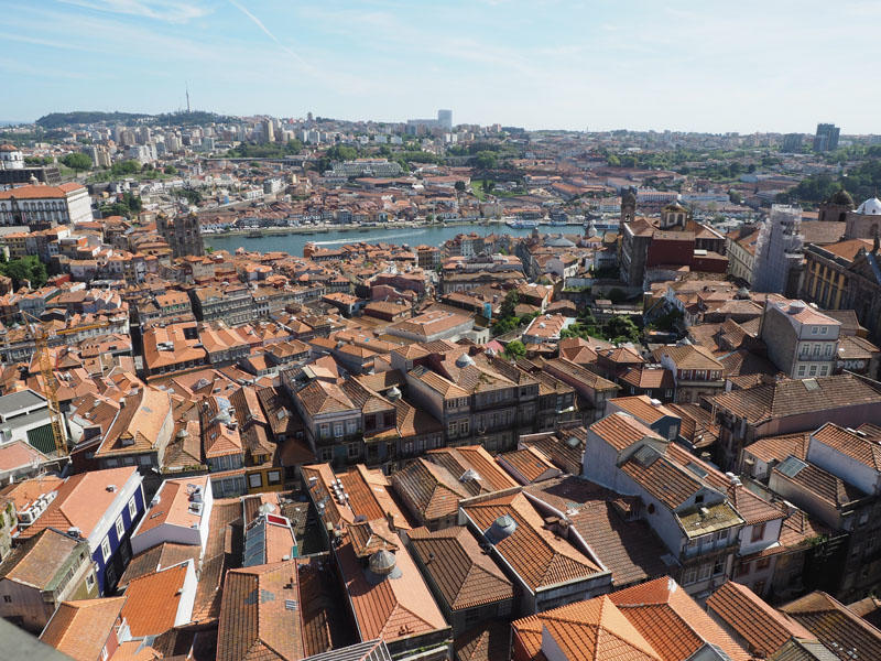 Rooftops of Porto from Clerigos Tower