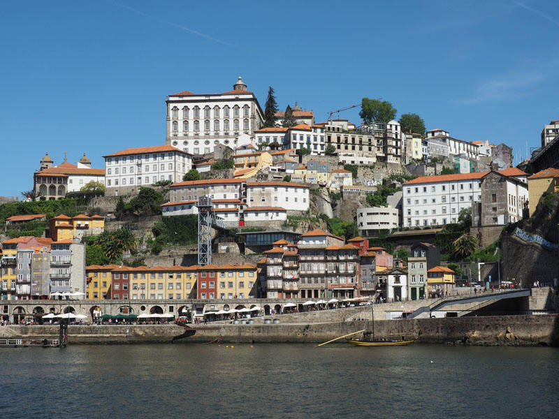 The old bishops residence and the Ribeira in Porto