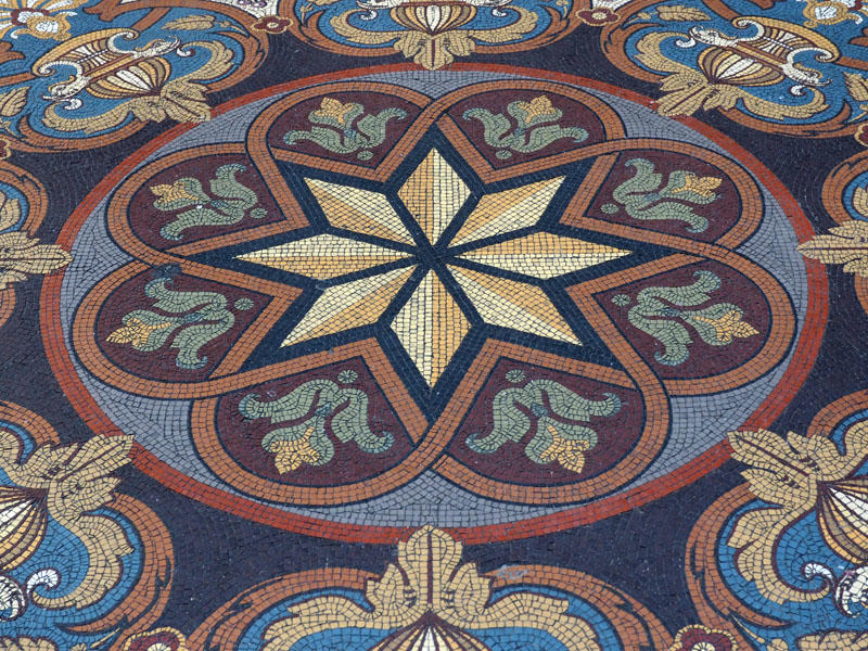 Floor design in the Hall of Nations of the Palacio Da Bolsa