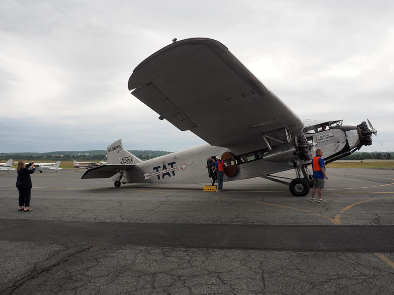After the flight on the Ford 5-AT-B tri-motor