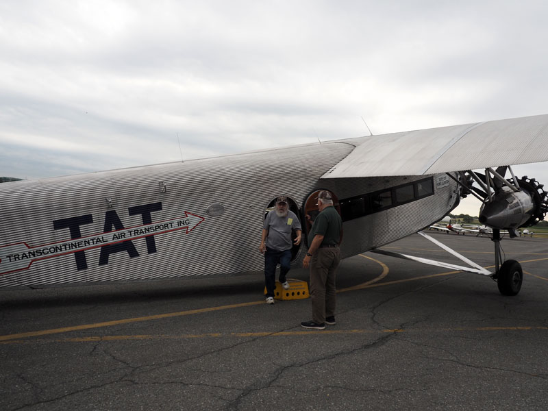 Exiting the Ford tri-motor