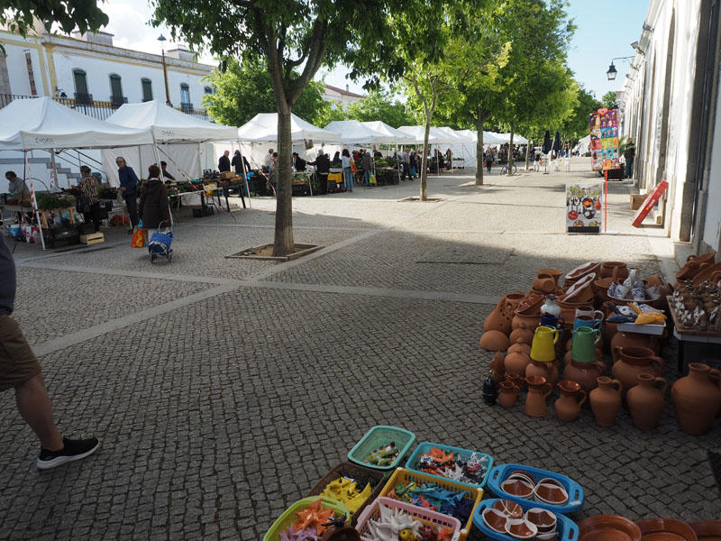 Site of the farmers market in Evora