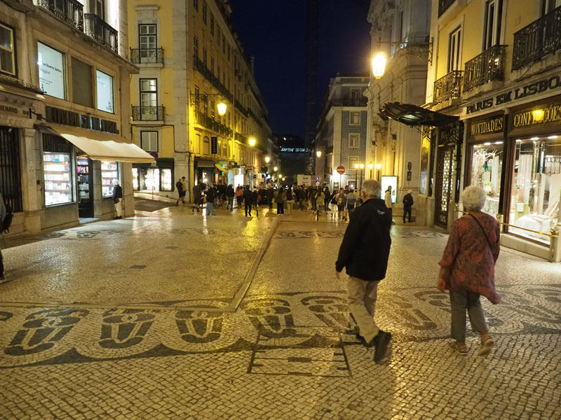 Pathways of Lisbon at night