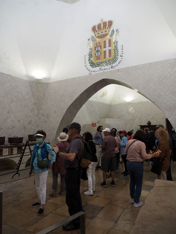 In the kitchen area of the Palace of Sintra