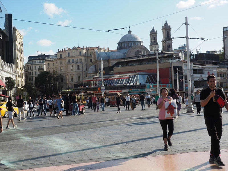 Scene in Taksim Square