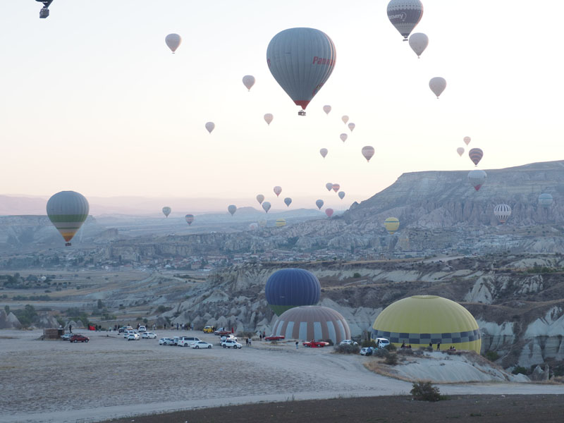 In the sky and in the canyon