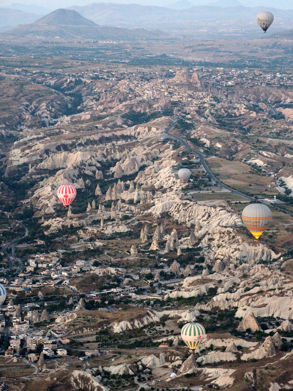 Floating over Cappadocia