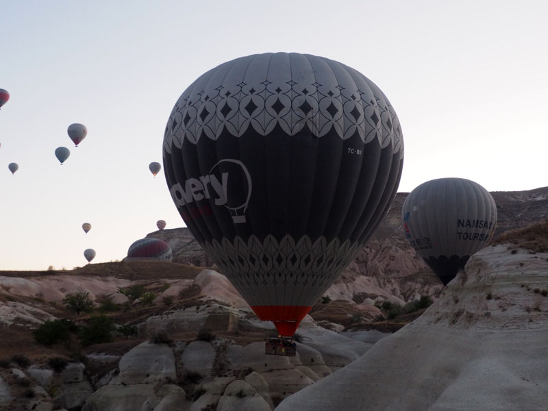 Floating in the canyons