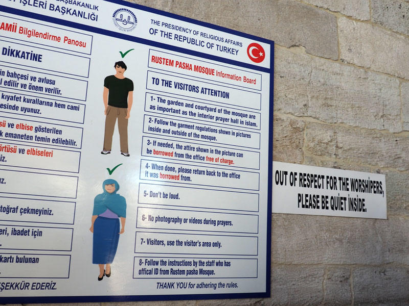 Rules for entering mosque