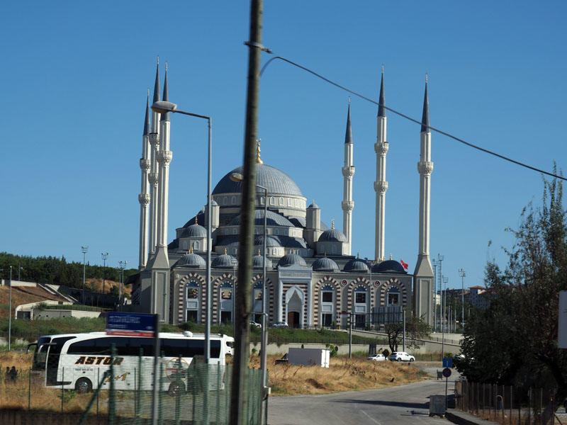 Mosque seen from the road
