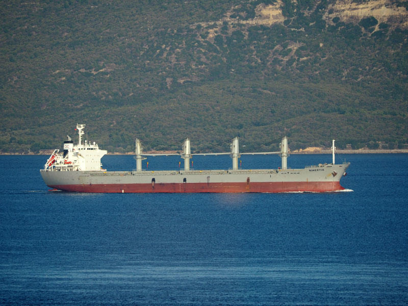 A ship in the Dardenelles Strait