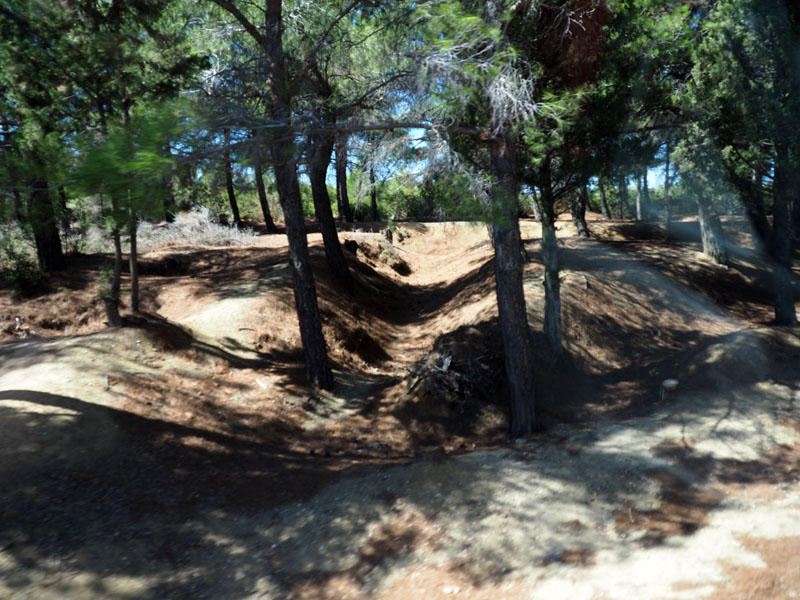 Foxholes from the Gallipoli campaign