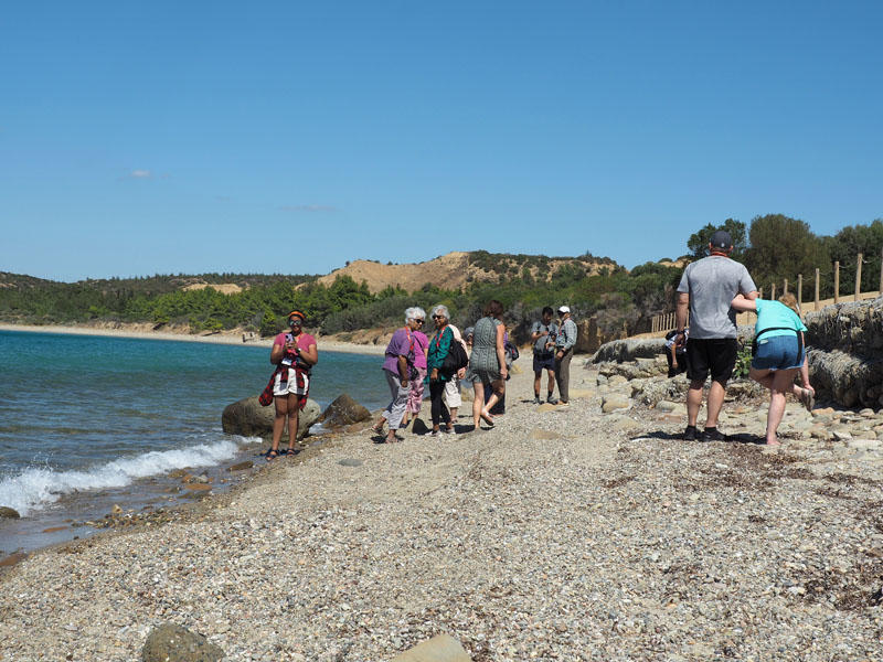 On the beach at ANZAC cove