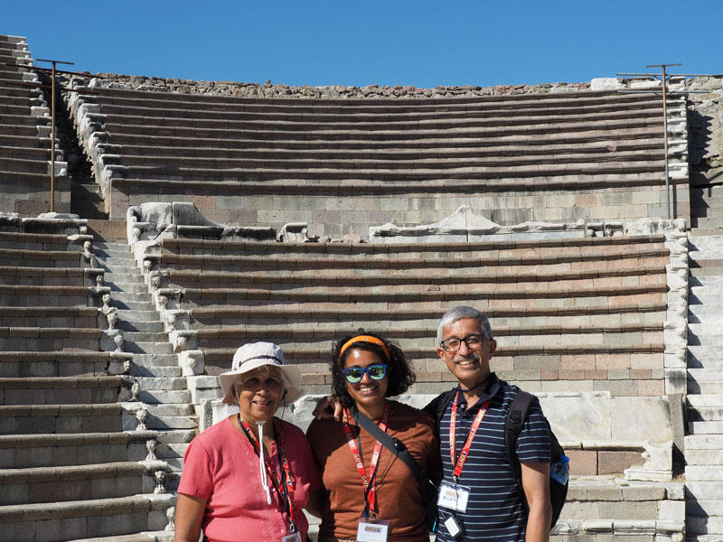 At the theater at the Asklepion of Pergamon