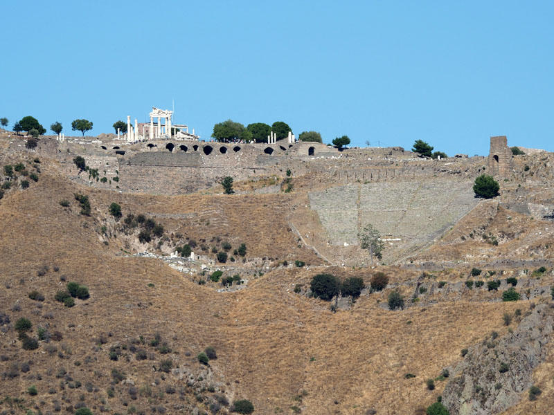 Ruins of the old town of Pergamon