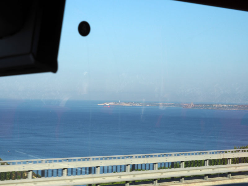 The Dardenelles Strait meets the Aegean sea