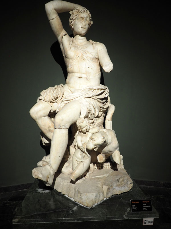 Dionysus at Antalya museum - found in Perge