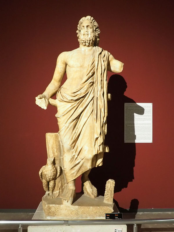 Statue of Zeus found in Perge - Antalya museum