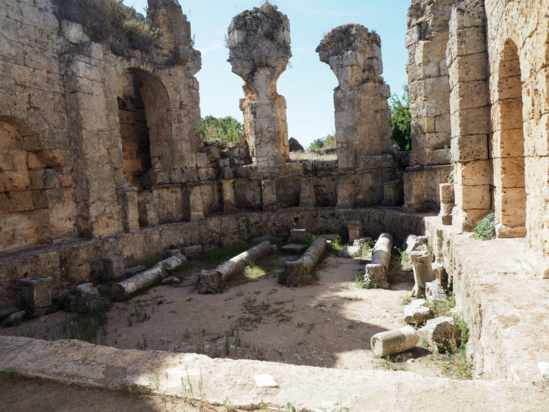 The frigidarium at the roman baths