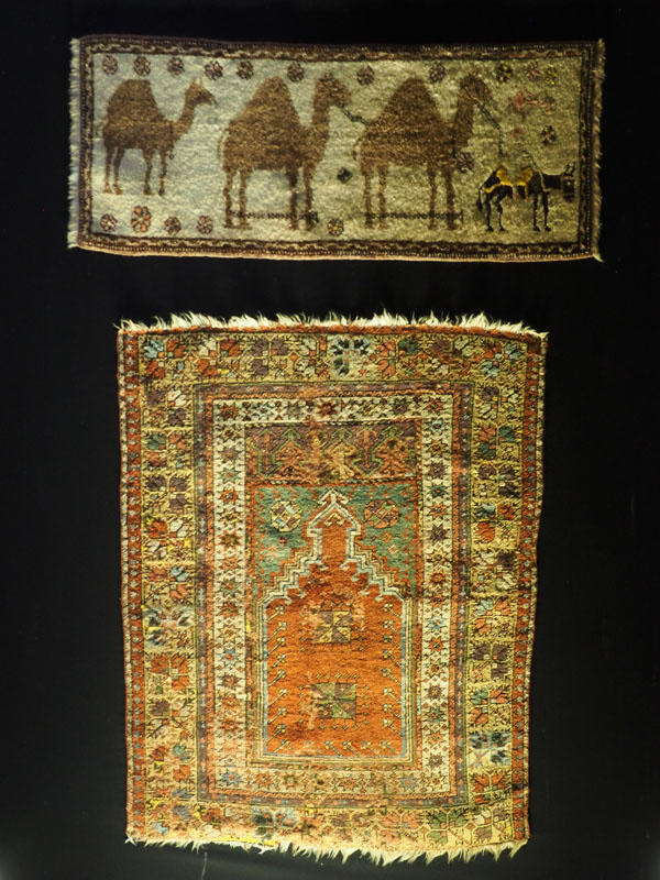 Carpets on display at Sultanhani Caravanserai