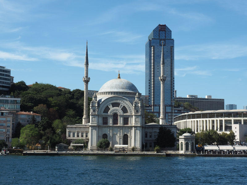 Dolmabahçe Mosque from the Bosporus