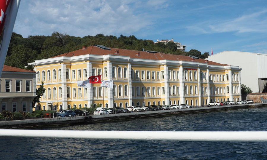 Galatasaray University seen from the Bosporus