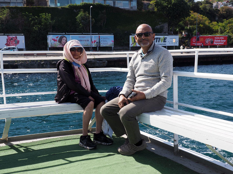 On the cruise boat on the Bosporus