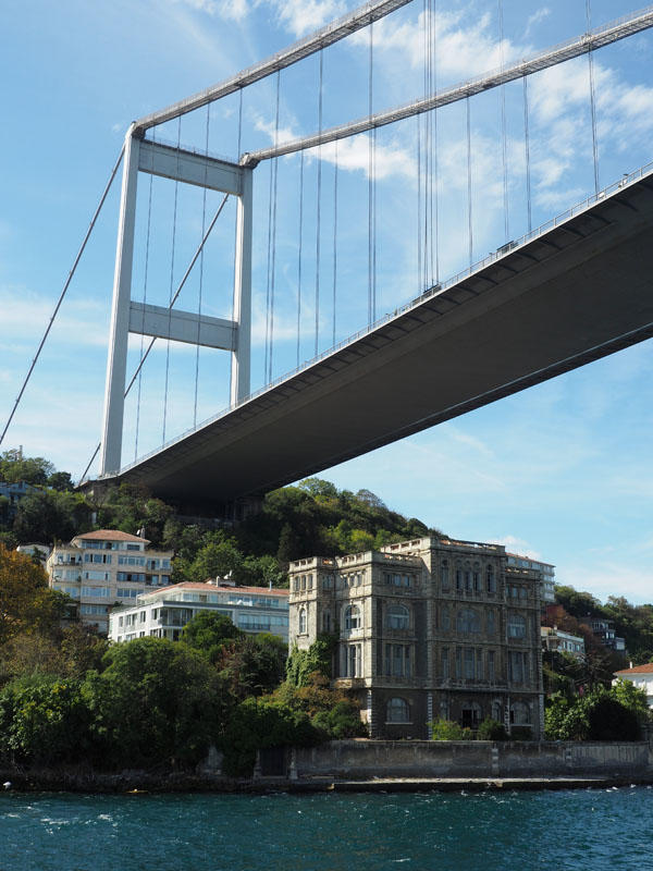 Under the second bridge across the Bosporus