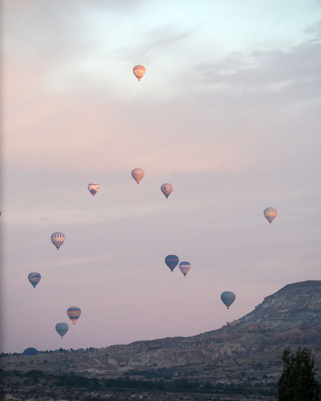 Balloons up early in the morning